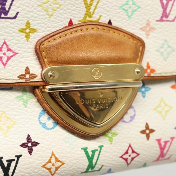 LOUIS VUITTON Multicolor Portefeuille Eugenie Wallet White M60053 LV Auth 142374 - Picture 9 of 16